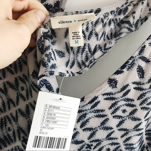 Silence & Noise Blue & Gray Printer Harper Cross - Picture 5 of 8